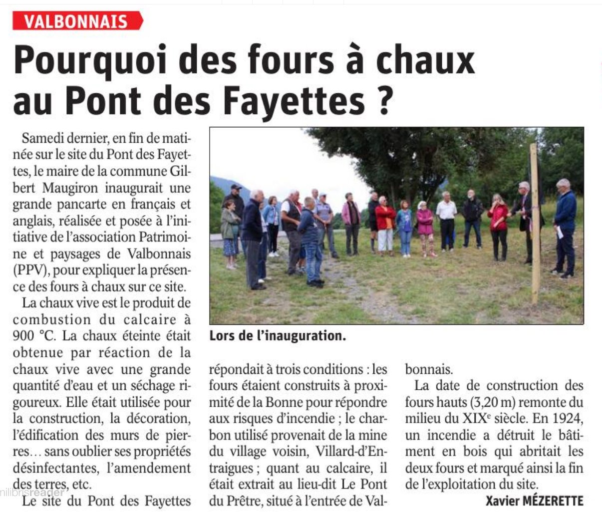 Patrimoine de Valbonnais