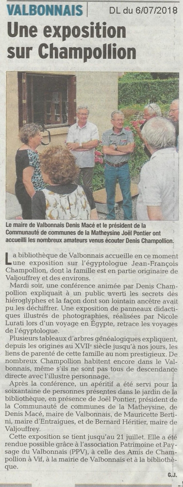 Patrimoine de Valbonnais